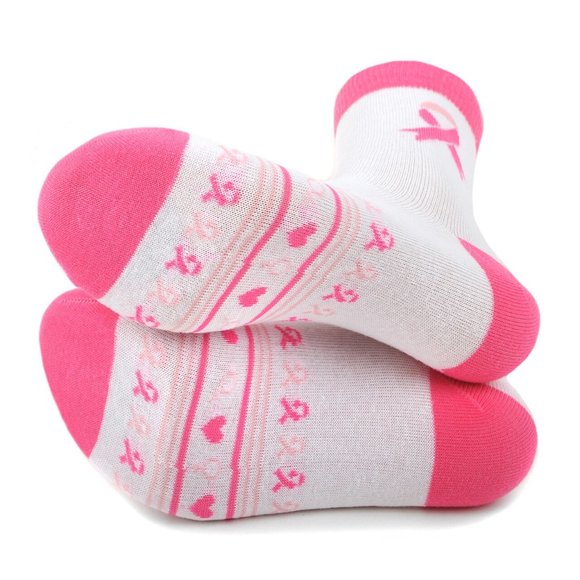 Women's Breast Cancer Awareness Novelty Socks - Picture 3 of 5